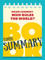 15 min Book Summary of Noam Chomsky's Book "Who Rules the World?"