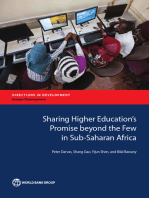 Sharing Higher Education's Promise beyond the Few in Sub-Saharan Africa