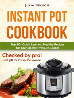 Instant Pot Cookbook: Top 50+ Quick Easy and Healthy Recipes for Your Electric Pressure Cooker.