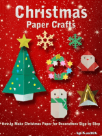 Christmas Paper Crafts: How to Make Christmas Paper for Decorations Step by Step.