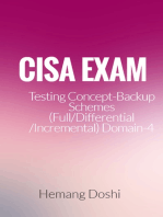 CISA Exam-Testing Concept-Backup Schemes (Full/Differential/Incremental) (Domain-4)