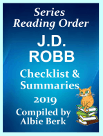 J.D. Robb: Best Reading Order with Summaries & Checklist