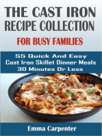 cast-iron skillet recipes for busy families: 55 Quick And Easy Cast Iron Skillet Dinner Meals 30 Minutes Or Less