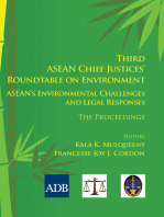 Third ASEAN Chief Justices' Roundtable on Environment: ASEAN's Environmental Challenges and Legal Responses—The Proceedings