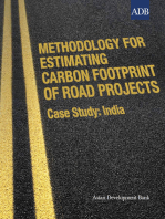 Methodology for Estimating Carbon Footprint of Road Projects: Case Study: India