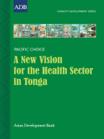 A New Vision for the Health Sector in Tonga: Change and Capacity Development Strategies