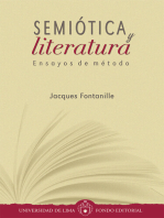 Semiótica y literatura: Ensayos de método