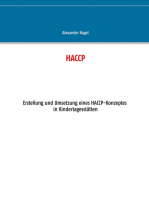 HACCP: Erstellung und Umsetzung eines HACCP-Konzeptes in Kindertagesstätten