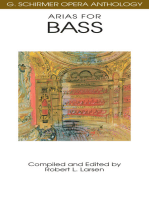 Arias for Bass: G. Schirmer Opera Anthology