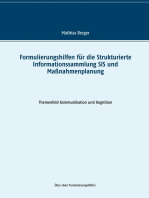 Formulierungshilfen für die Strukturierte Informationssammlung SIS und Maßnahmenplanung: Themenfeld Kommunikation und Kognition