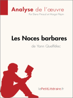 Les Noces barbares de Yann Queffélec (Analyse de l'œuvre): Analyse complète et résumé détaillé de l'oeuvre