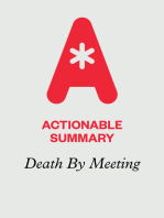 Actionable Summary of Death by Meeting by Patrick Lencioni
