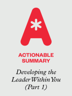 Actionable Summary of Developing the Leader Within You by John Maxwell (Part 1)