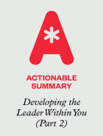 Actionable Summary of Developing the Leader Within You by John Maxwell (Part 2)