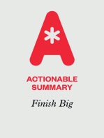 Actionable Summary of Finish Big by Bo Burlingham