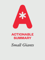 Actionable Summary of Small Giants by Bo Burlingham
