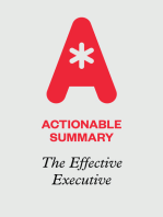 Actionable Summary of The Effective Executive by Peter Drucker