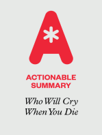 Actionable Summary of Who Will Cry When You Die by Robin Sharma