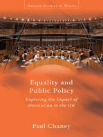 Equality and Public Policy: Exploring the Impact of Devolution in the UK