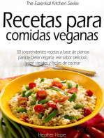 Recetas para comidas veganas