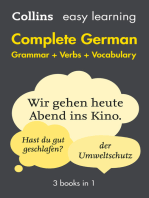 Easy Learning German Complete Grammar, Verbs and Vocabulary (3 books in 1): Trusted support for learning