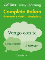 Easy Learning Italian Complete Grammar, Verbs and Vocabulary (3 books in 1): Trusted support for learning