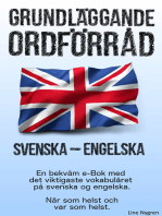 Grundläggande ordförråd Svenska - Engelska: En bekväm e-Bok med det viktigaste vokabuläret på svenska och engelska