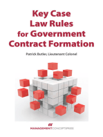 Key Case Law Rules for Government Contract Formation