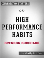 High Performance Habits: by Brendon Burchard | Conversation Starters