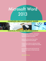 Microsoft Word 2013 Complete Self-Assessment Guide