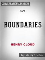 Boundaries: by Dr. Henry Cloud & Dr. John Townsend | Conversation Starters
