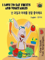 I Love to Eat Fruits and Vegetables (English Korean Kids Book Bilingual)