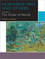 Northrop Frye and Others: The Order of Words