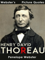 Webster's Henry David Thoreau Picture Quotes