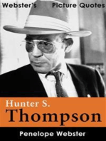 Webster's Hunter S. Thompson Picture Quotes