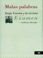 Malas palabras: Jorge Cuesta y la revista Examen