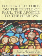Popular Lectures on the Epistle of Paul, The Apostle, to the Hebrews