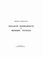 Decisive Experiments in Modern Physics