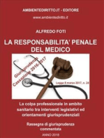 La responsabilità penale del medico.: La colpa professionale in ambito sanitario tra interventi legislativi ed orientamenti Giurisprudenziali