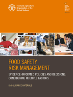 Food Safety Risk Management: Evidence-Informed Policies and Decisions, Considering Multiple Factors