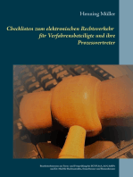 Checklisten zum elektronischen Rechtsverkehr für Verfahrensbeteiligte und ihre Prozessvertreter: Bearbeiterhinweise zur Form- und Fristprüfung bei EGVP, beA, beN, beBPo und De-Mail