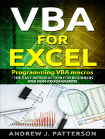 VBA for Excel: Programming VBA Macros - The Easy Introduction for Beginners and Non-Programmers