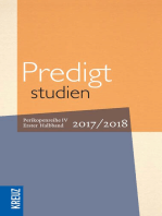 Predigtstudien 17/18: Perikopenreihe IV