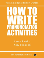 How To Write Pronunciation Activities