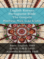 English Korean Portuguese Bible - The Gospels - Matthew, Mark, Luke & John: Basic English 1949 - 한국의 거룩한 1910 - Almeida Recebida 1848