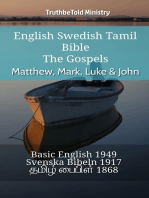 English Swedish Tamil Bible - The Gospels - Matthew, Mark, Luke & John: Basic English 1949 - Svenska Bibeln 1917 - தமிழ் பைபிள் 1868