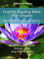 English Tagalog Bible - The Gospels - Matthew, Mark, Luke and John: Basic English 1949 - Darby 1890 - Ang Biblia 1905