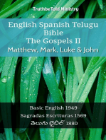 English Spanish Telugu Bible - The Gospels II - Matthew, Mark, Luke & John