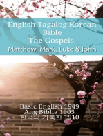 English Tagalog Korean Bible - The Gospels - Matthew, Mark, Luke & John: Basic English 1949 - Ang Biblia 1905 - 한국의 거룩한 1910