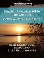English Albanian Bible - The Gospels - Matthew, Mark, Luke and John: Basic English 1949 - Darby 1890 - Bibla Shqiptare 1884